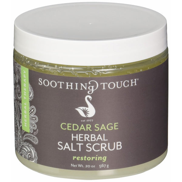 Soothing Touch W67365CS2 Salt Scrub Cedar Sgae, 20-Ounce