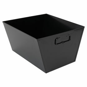 ADVANTUS Steel File and Storage Bin, Letter Size, 12-1/2 x 11-1/4 x 7-3/8 Inches, Black (63008)