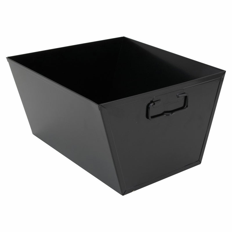 ADVANTUS Steel File and Storage Bin, Letter Size, 12-1/2 x 11-1/4 x 7-3/8 Inches, Black (63008)