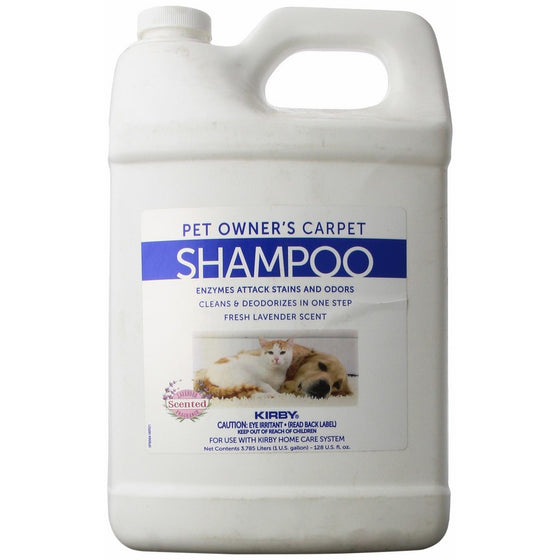 KIRBY Genuine 237507S Pet Owners Foaming Carpet Shampoo (Lavender Scented) Use with SE2 Sentria 2 G11, Sentria SE G10 G9, DE G8 Diamond Edition, ULTG G7, G6 G2001, G5, G4, G3,Legend, Heritage Tradition, Classic (1 Gallon)