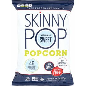 SkinnyPop Popcorn, Naturally Sweet, 4.4 Ounce (Pack of 12)