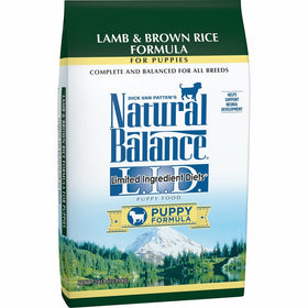 Natural Balance Puppy Formula L.I.D. Limited Ingredient Diets Dry Dog Food, Lamb & Brown Rice Formula, 24-Pound, Multicolor