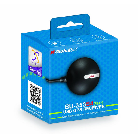 GlobalSat BU-353-S4-5Hz USB GPS Receiver (Black)