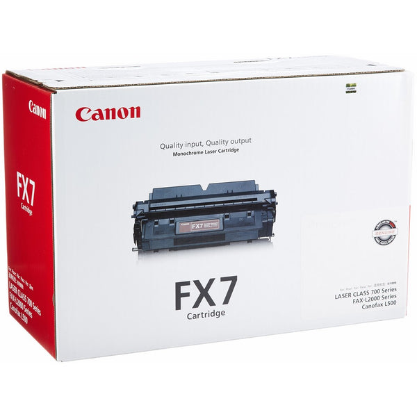 Canon FX-7 Black Toner Cartridge - 7621A001AA - Laser Class 700 Series, Fax-L2000 Series, Canonfax L500, 4500 Page