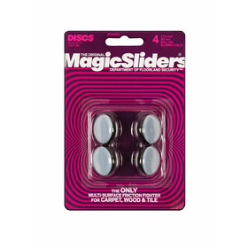 Magic Sliders 04301 1-3/16-Inch Furniture Glide Round Nail On Sliding Disc 4 count