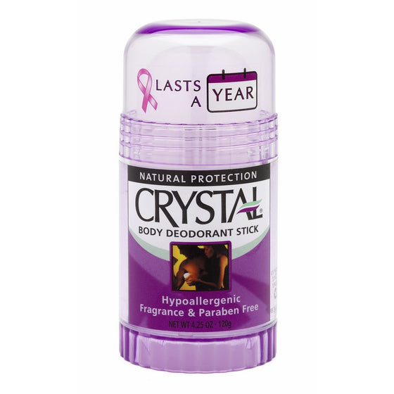 Crystal Mineral Deodorant Stick, Unscented, 4.25 oz