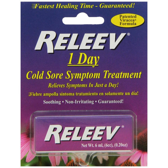 Releev 1 Day Cold Sore Treatment 6ML