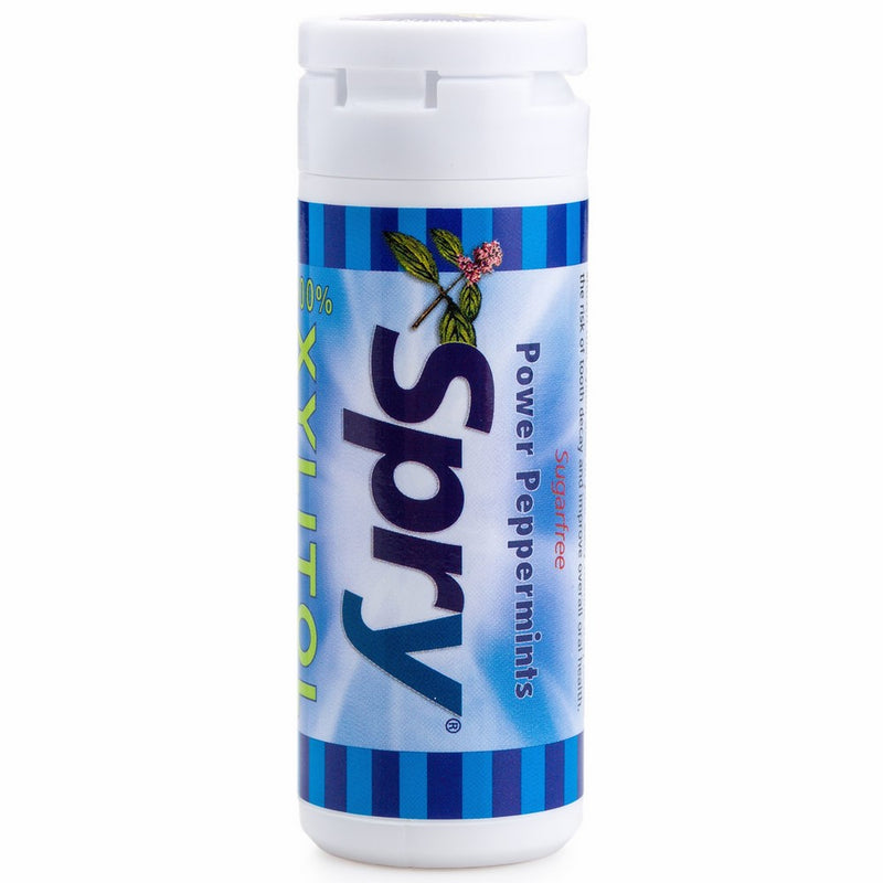 Spry Xylitol Mints, Natural Peppermint, 45ct
