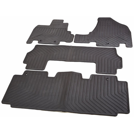 Honda All Season Floor Mats for 08P13-TK8-110(Black)