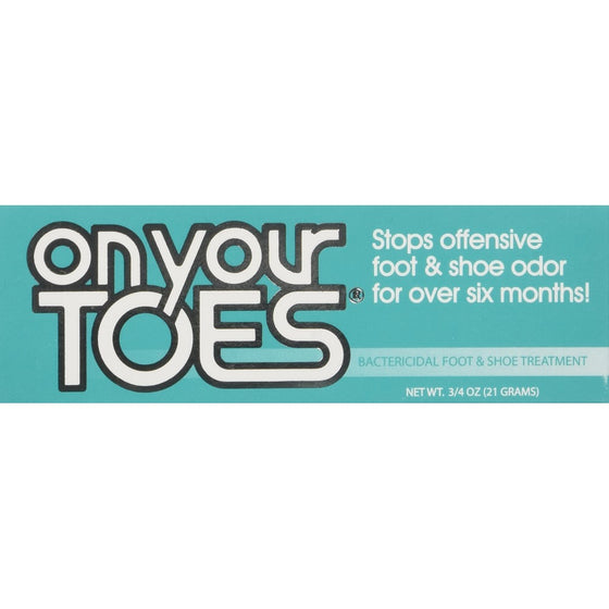 On Your Toes Foot Bactericide Powder - Eliminates Foot Odor for Six Months, 21 grams (One Pack)