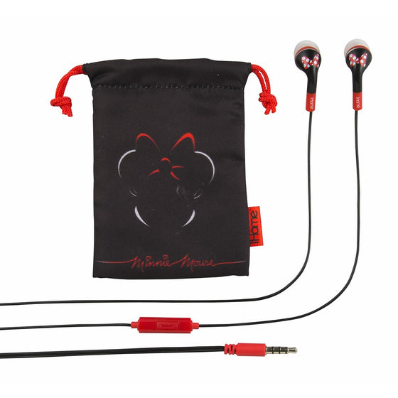 Minnie Mouse Noise Isolating Earphones with Pouch, DI-M15ME.FXV2