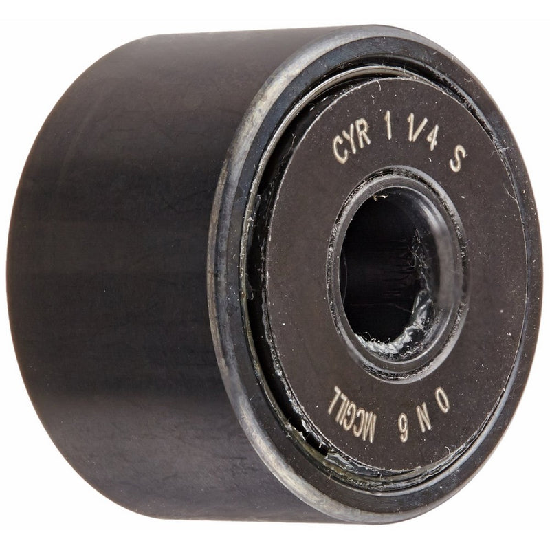 McGill CYR1 1/4S Cam Yoke Roller, Sealed, Inch, Steel, 1-1/4" Roller Diameter, 3/4" Roller Width, 3/8" Inner Diameter, 13/16" Overall Width, 0.98" Endplate Diameter