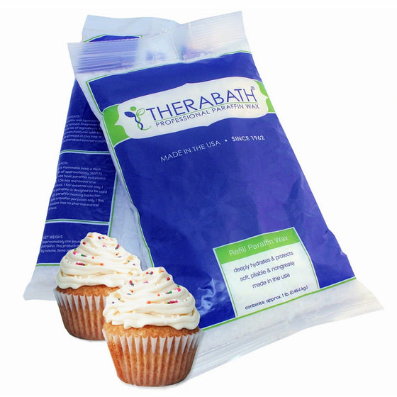 Therabath Paraffin Wax Refill - Use To Relieve Arthitis Pain and Stiff Muscles - Deeply Hydrates and Protects - 6 lbs (Vanilla Cupcake)