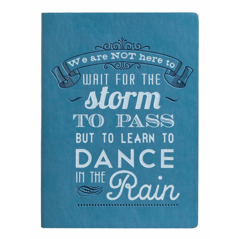Eccolo World Traveler Essential Collection, 5 x 7 Inches Lined Journal, Blue Wait for the Storm (D316A)