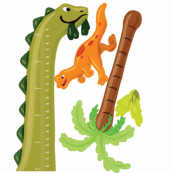 Wallies Wall Decals, Dino Growth Chart Wall Sticker, 35-inch x 41-1/2-inch