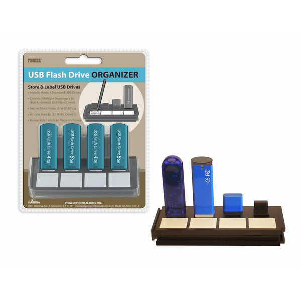 Pioneer Photo Albums 4-Hub USB Flash Drive Organizer