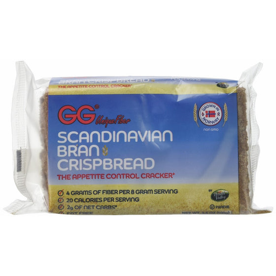 GG Bran Crispbread, 3.5-ounce (Pack of 3) The Appetite Control Cracker