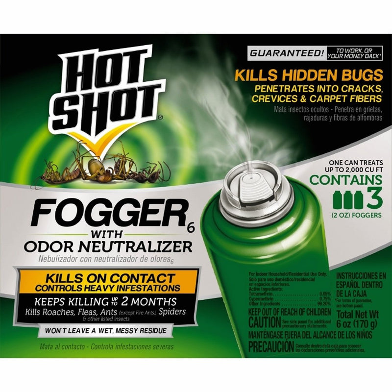 Hot Shot 96180 Indoor Fogger, 3-Count