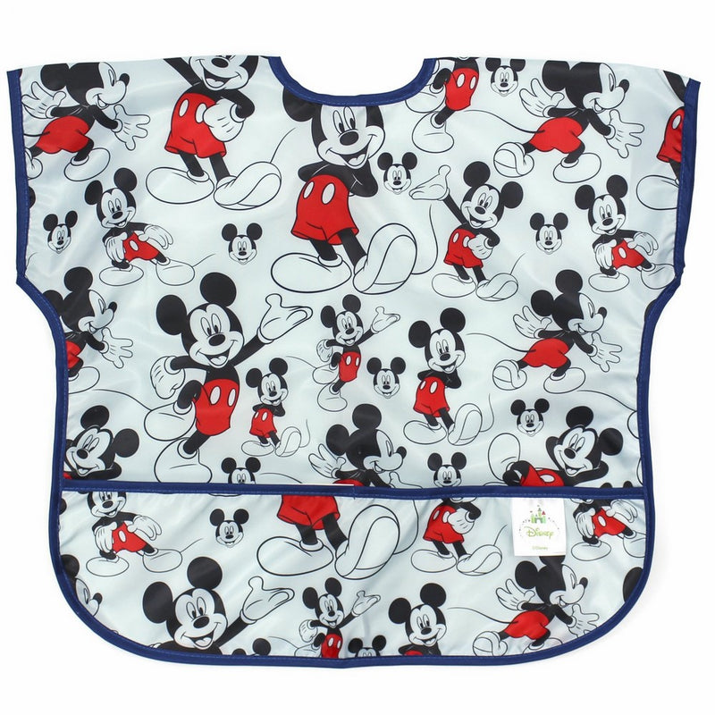 Bumkins Baby Toddler Bib, Disney Waterproof Junior Bib, Mickey Mouse Classic (1-3 Years)