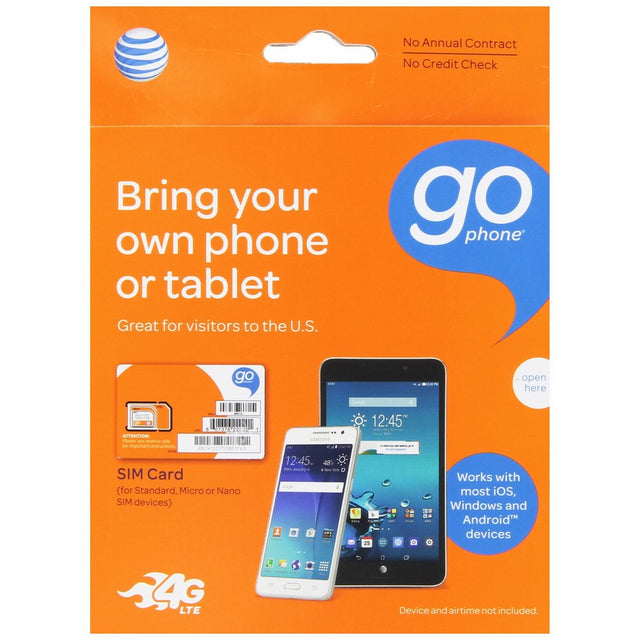 AT&T MicroSim Starter Kit for GoPhone Devices (No Annual Contract)