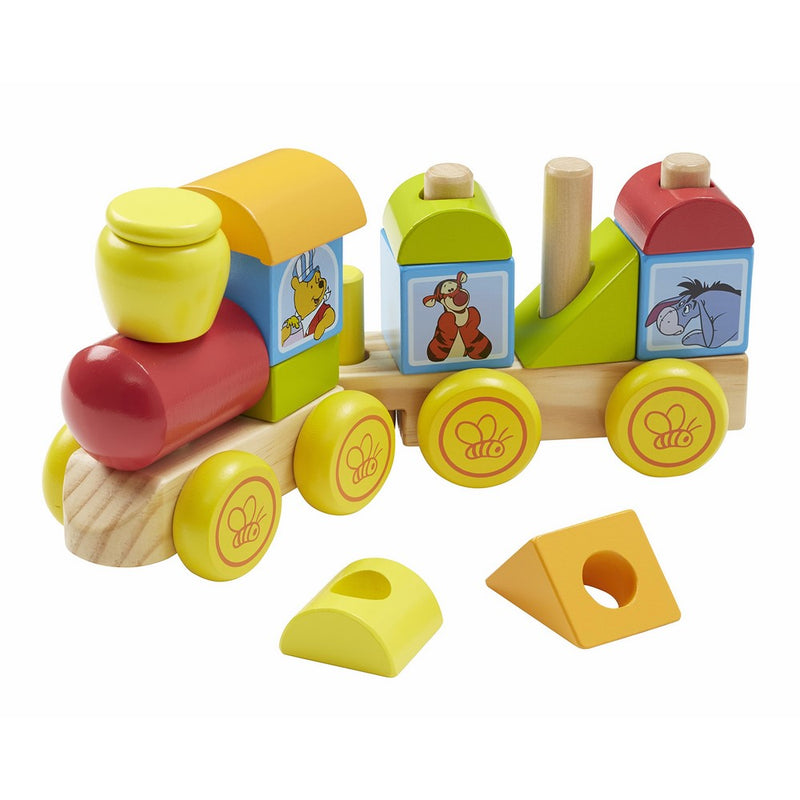 Melissa & Doug Disney Baby Winnie the Pooh Wooden Stacking Train (14 pcs)