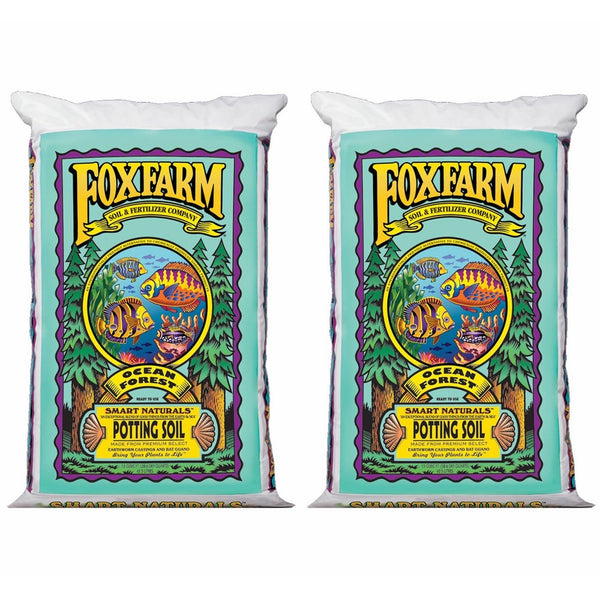 (2) Foxfarm FX14000 Ocean Forest Garden Potting Soil Bags 6.3-6.8 pH | 3 Cu Ft