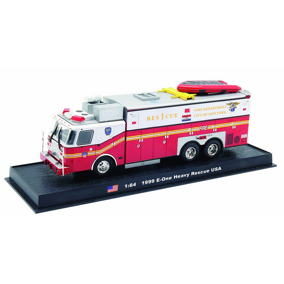 E-one Heavy Rescue Fire Truck Diecast 1:64 Model (Amercom GB-4)