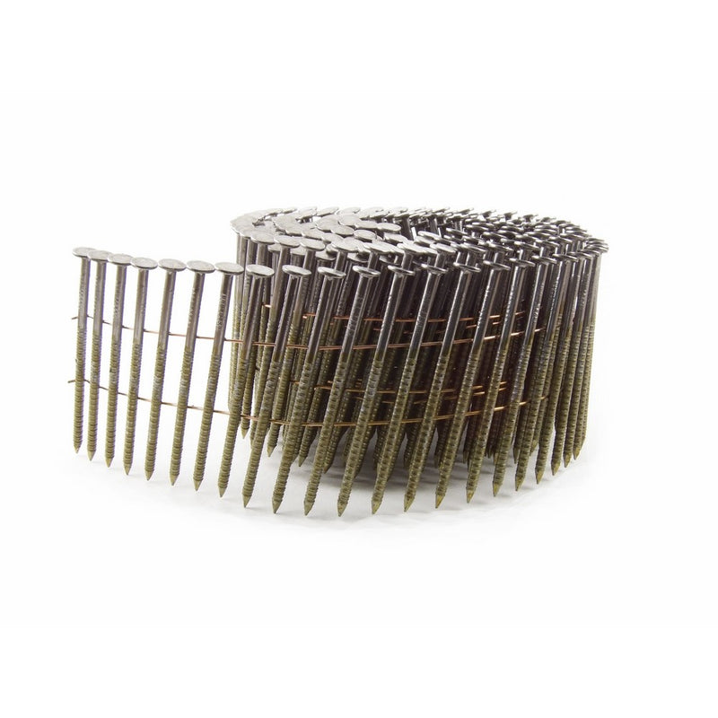 B&C Eagle 238X099RC Round Head 2-3/8-Inch x .099 x 15 Degree Bright Ring Shank Wire Collated Coil Framing Nails (3,000 per box)