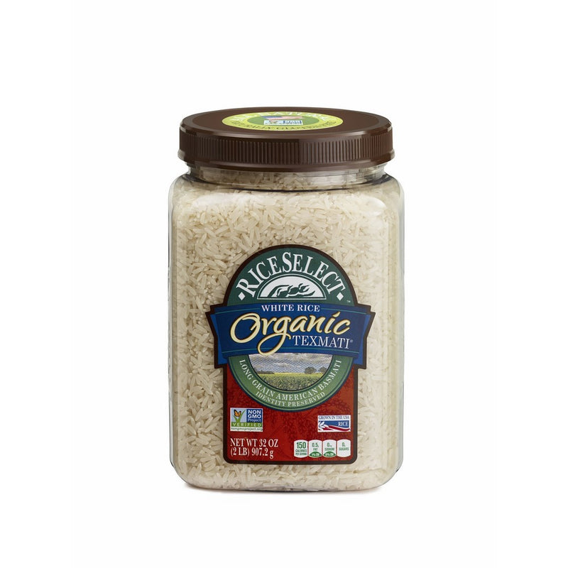 RiceSelect Organic Texmati Rice, White, 32-Ounce (Pack of 4)