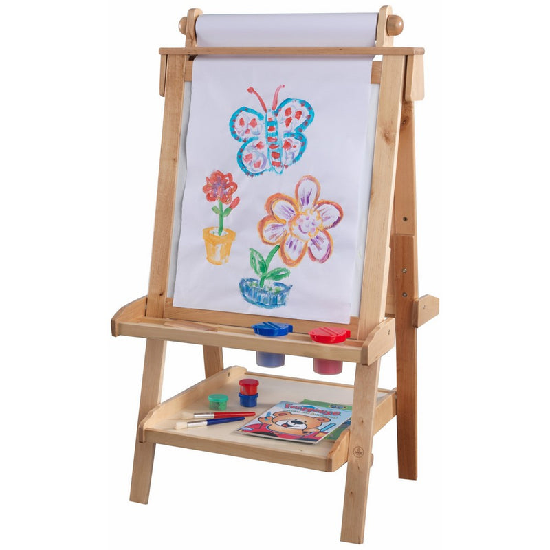 KidKraft Deluxe Wood Easel-Natural