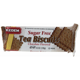 Kedem Tea Biscuits, Sugar Free Chocolate Tea Biscuits, 4.5-Ounce (Pack of 24)