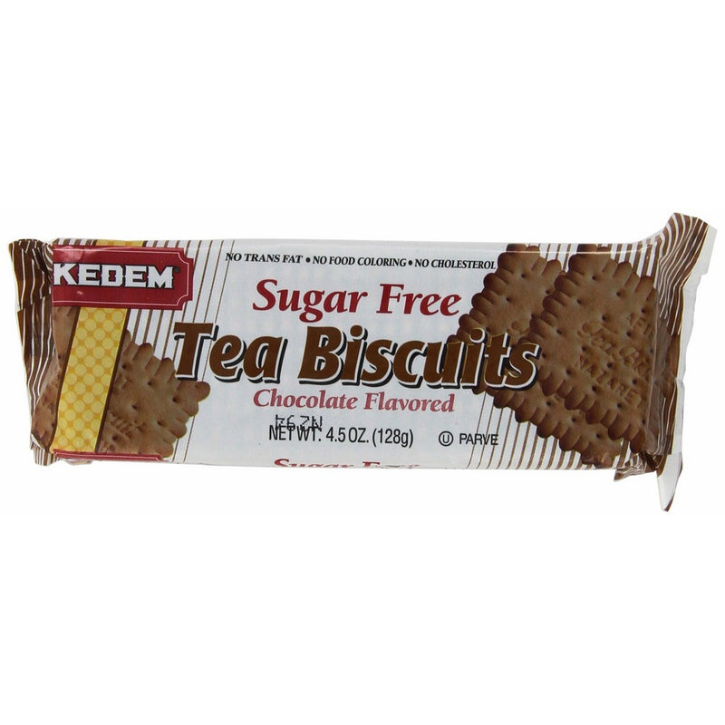 Kedem Tea Biscuits, Sugar Free Chocolate Tea Biscuits, 4.5-Ounce (Pack of 24)