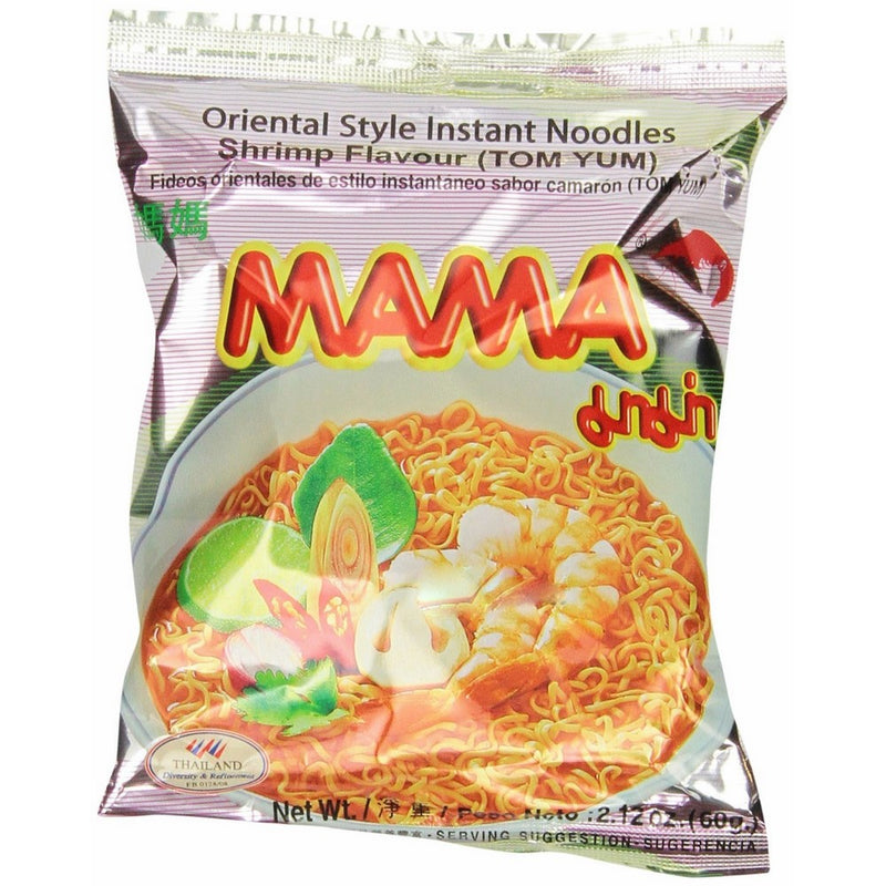 30 2.12OZ Packages Mama Tom Yum Flavour Instant Noodles (Shrimp Flavored)