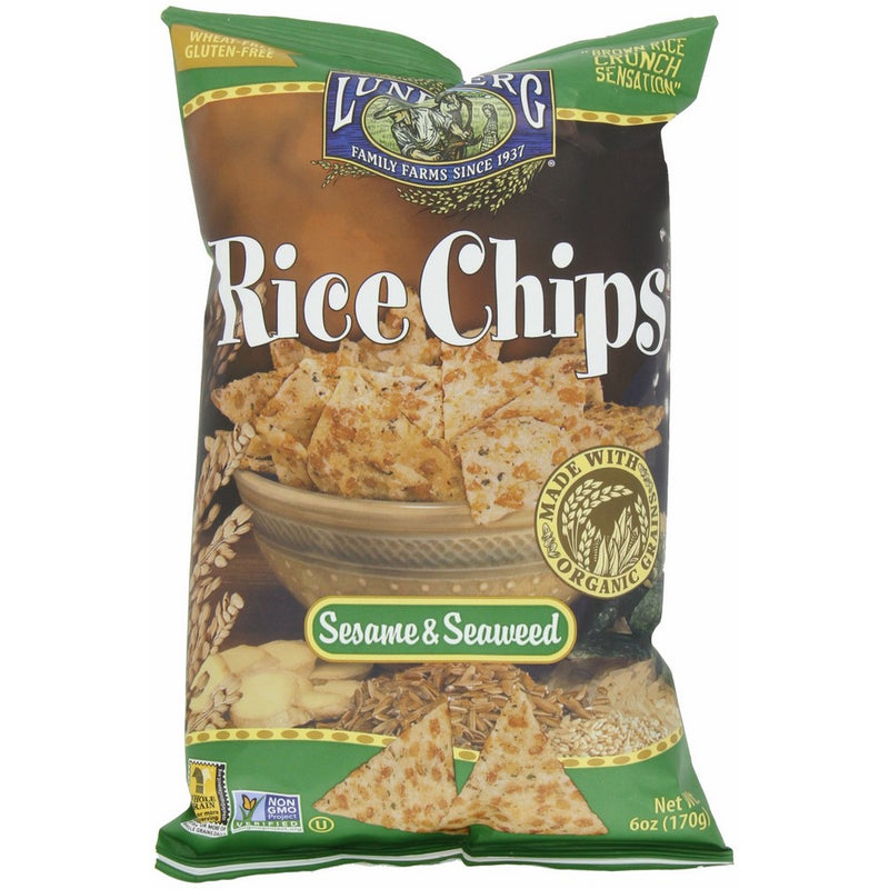 Lundberg Rice Chips, 6 Ounce (Pack of 12)