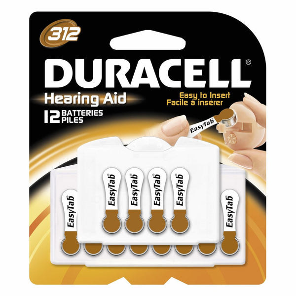 Duracell EasyTab Hearing Aid Batteries Size 312 (24 batteries)