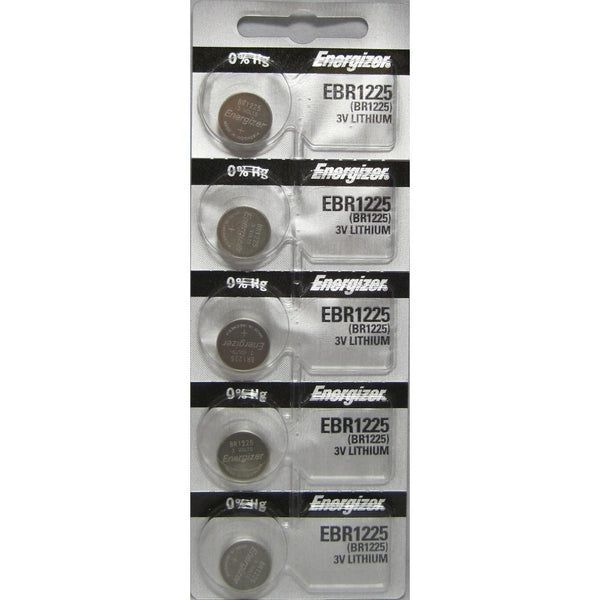 Energizer BR1225 3V Lithium Watch Battery Pack Of 5