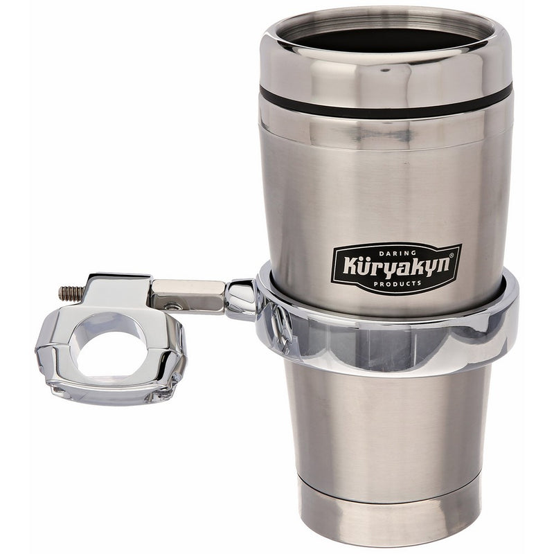 Kuryakyn 1464 Universal Drink Holder with Mug for 1" Handlebar