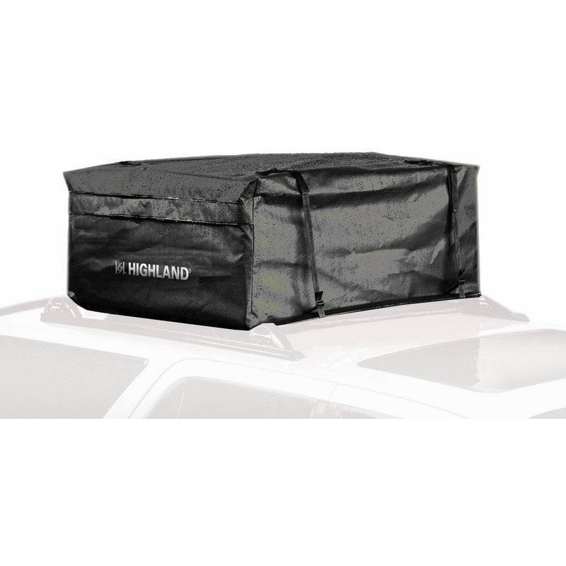 Highland 1038900 Black 15 cu.ft. Rainproof Car Top Bag with Storage Sack