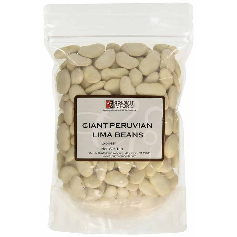 Lima Beans - Giant Peruvian, Dry - 1 resealable bag - 1 lb