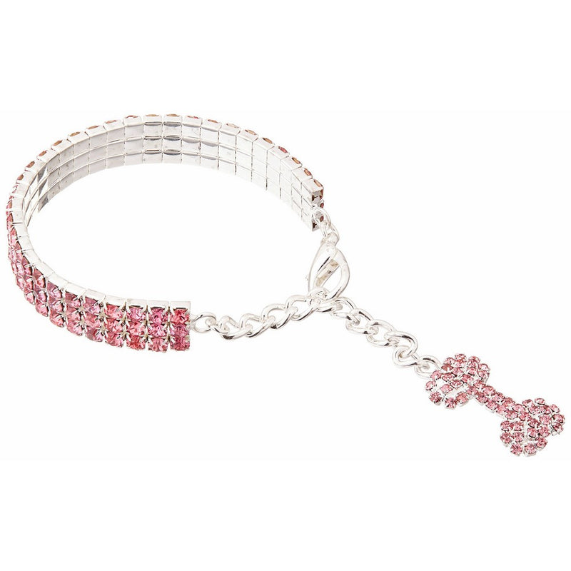 Glamour Bits Pet Jewelry Pink S (6-8)