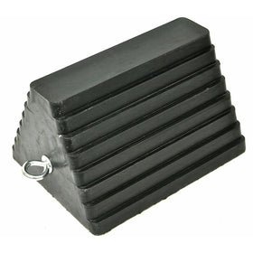MaxxHaul 70073 Solid Rubber Heavy Duty Wheel Chock with Eyebolt
