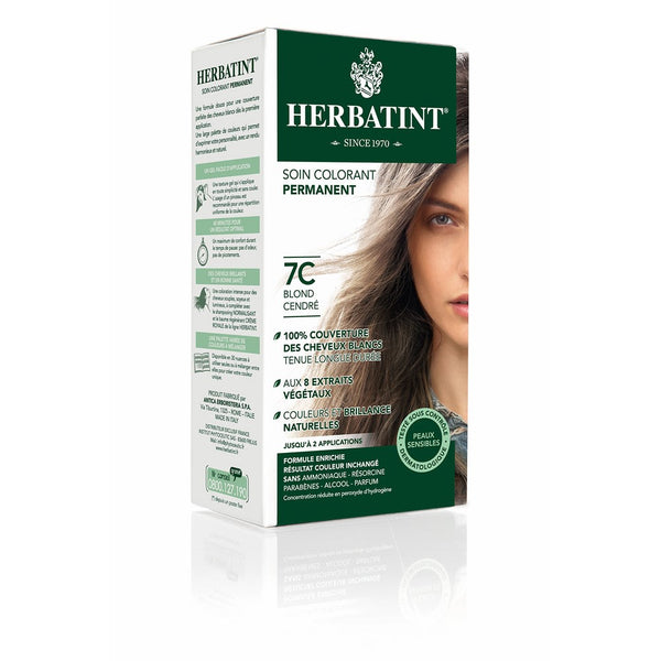 Herbatint Haircolor Gel, 7C Ash Blonde, 4.56 Fluid Ounce