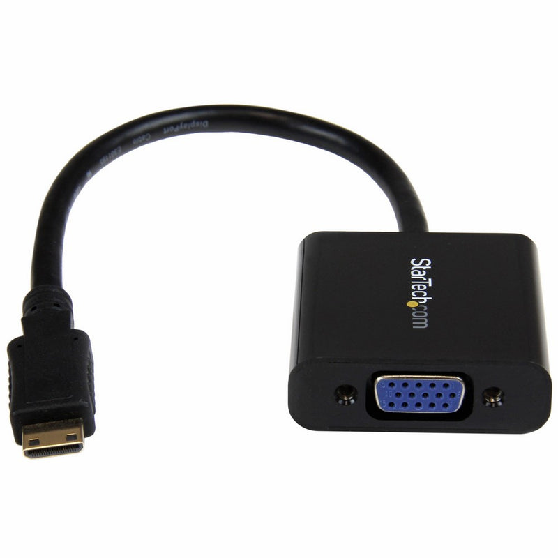 StarTech.com Mini HDMI to VGA Adapter Converter for Digital Still Camera/Video Camera - 1920x1200 - Mini HDMI Male to VGA HD15 Female