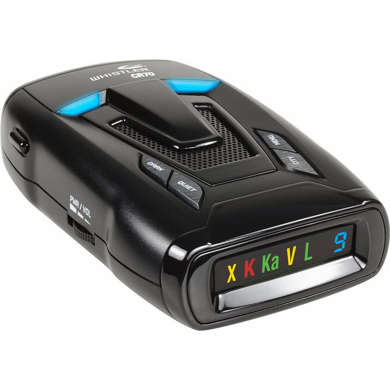 Whistler CR70 High Performance Laser Radar Detector: 360 Degree Protection and Bilingual Voice Alerts