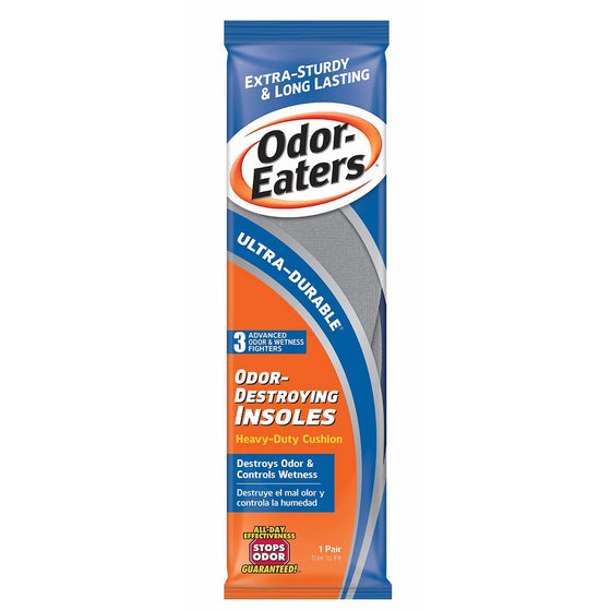 Odor-Eaters Ultra Durable, Heavy Duty Cushioning Insoles, 1 pair