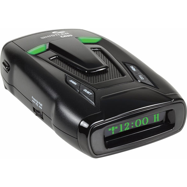 Whistler CR90 High Performance Laser Radar Detector: 360 Degree Protection, Voice Alerts, and Internal GPS