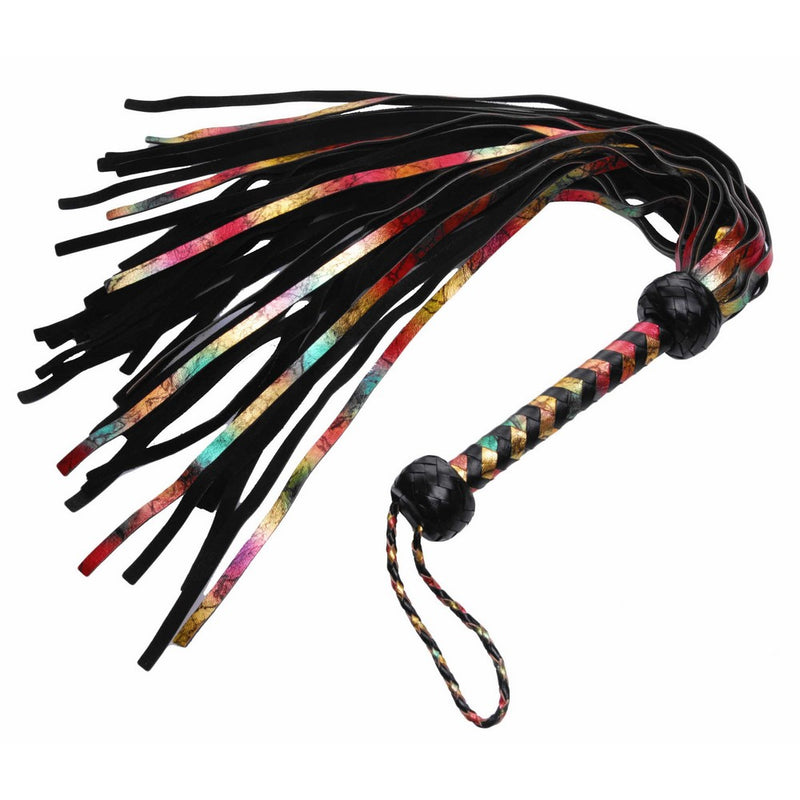 Strict Leather Rainbow Lambskin Leather Flogger