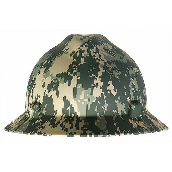 MSA 10104254 V-Gard Hard Hat Front Brim with Ratchet Suspension, Standard, Camouflage