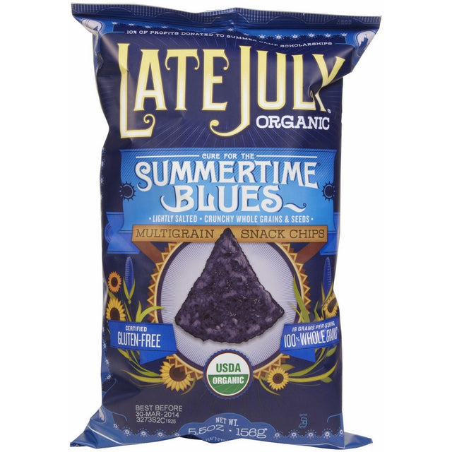 Late July Organic Blue Snack Chips, 5.5 oz