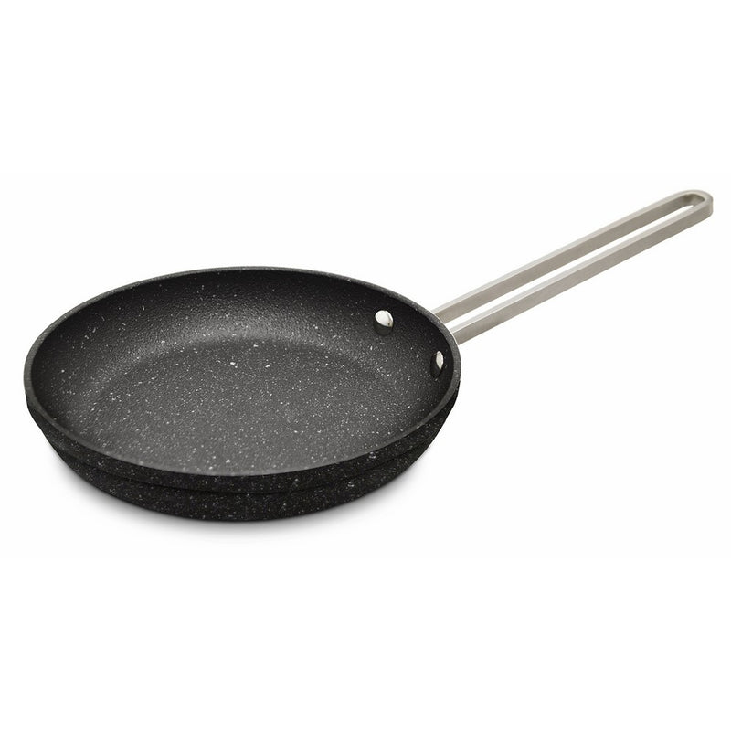 Starfrit The Rock Personal Fry Pan with Stainless Steel Handle, 6.0", Dark Gray
